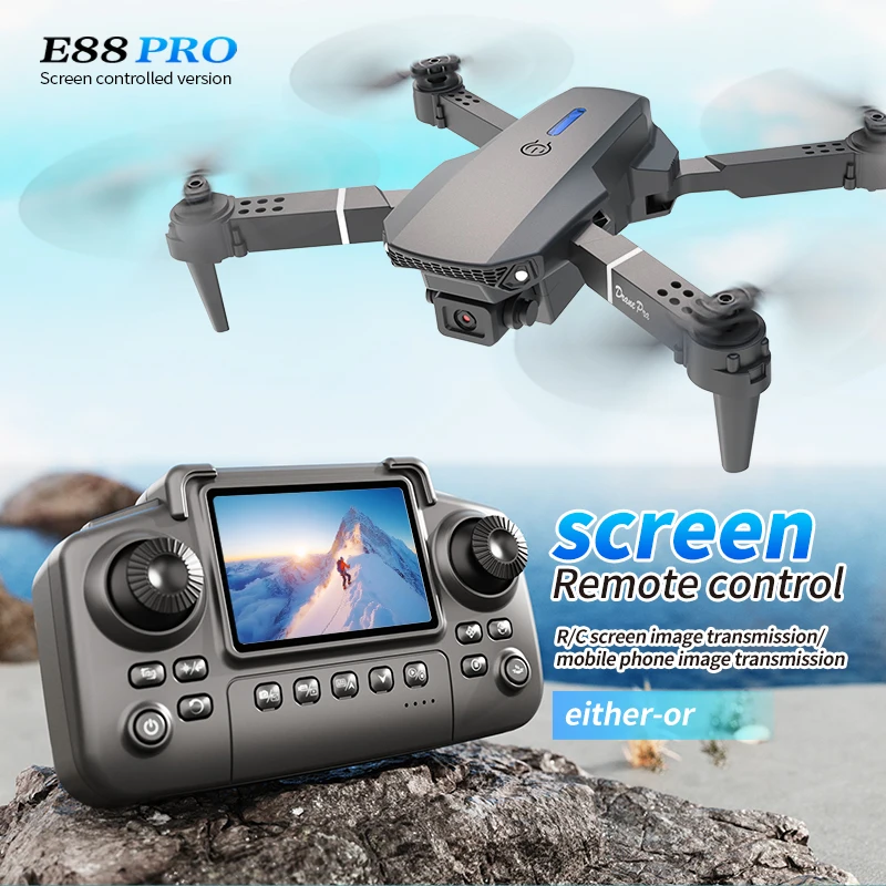 Rc Helicopter Electric - طائرة بدون طيار احترافية E88 PRO