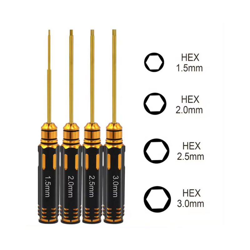 Rc Helicopter Tool Kit - 4 قطعة مفك مسامير سداسية مجموعة