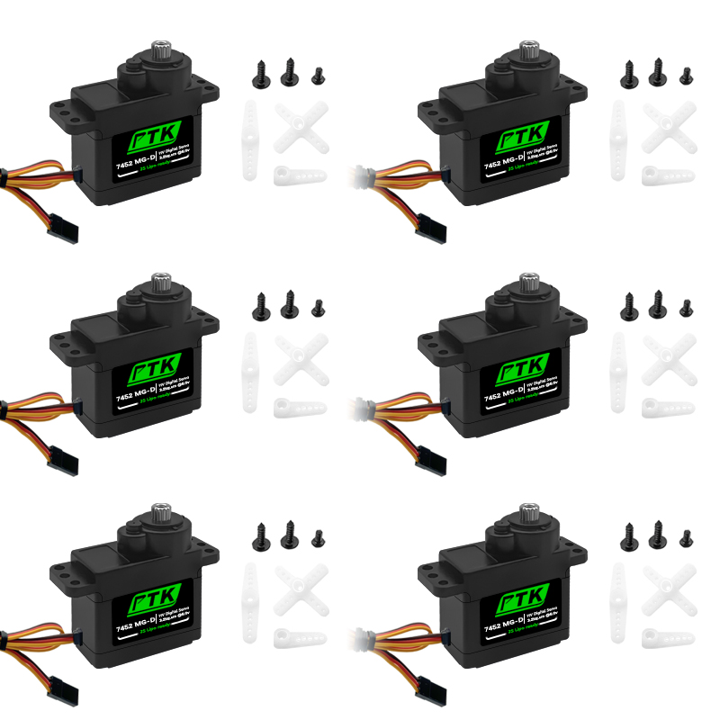 Rc Helicopter Parts - سيرفو رقمي PTK 7452 MG-D 9