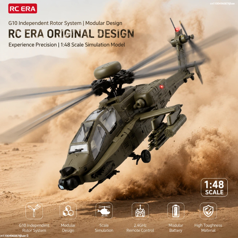 طائرة هليكوبتر RC Era AH‑64D A - مراجعة Rc Helicopter Single Rotor وسعره