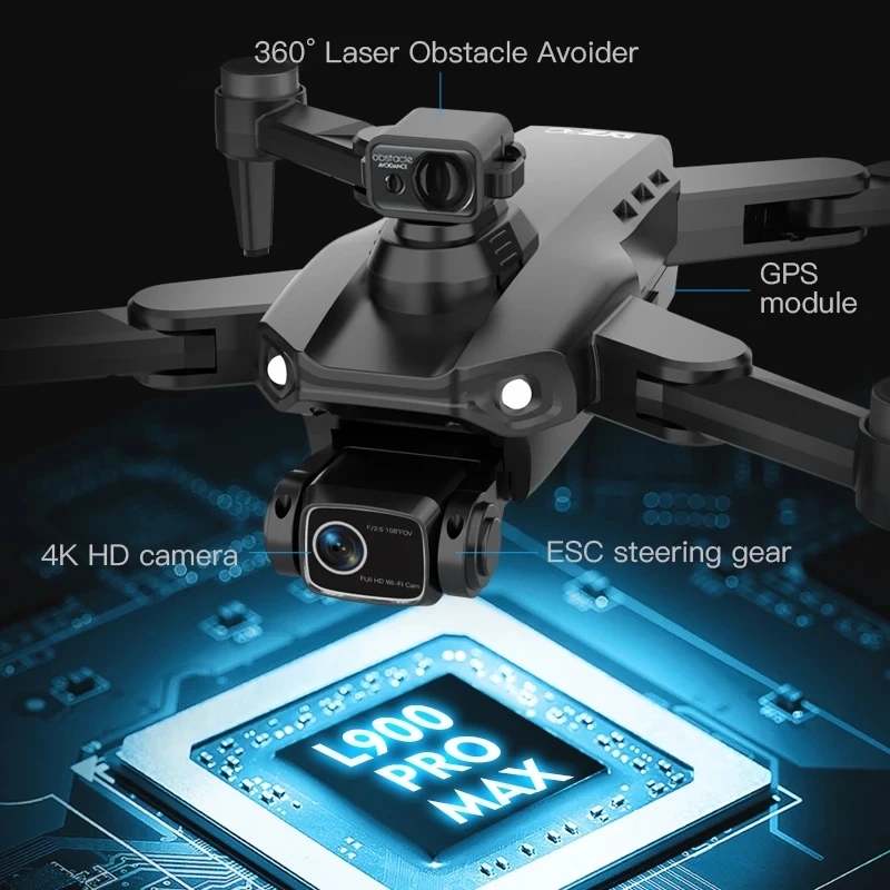 L900 Pro MAX GPS Drone 4K Prof - مراجعة Rc Helicopter Electric وسعره
