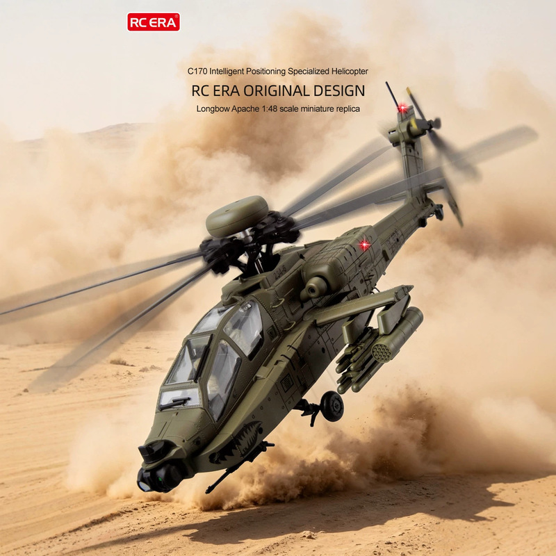 طائرة هليكوبتر RC ERA C170 AH6 - مراجعة Rc Helicopter Single Rotor وسعره