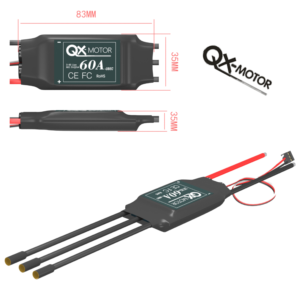 محرك QX-MOTOR بدون فرش QAA2814 - مراجعة Rc Helicopter Motor وسعره