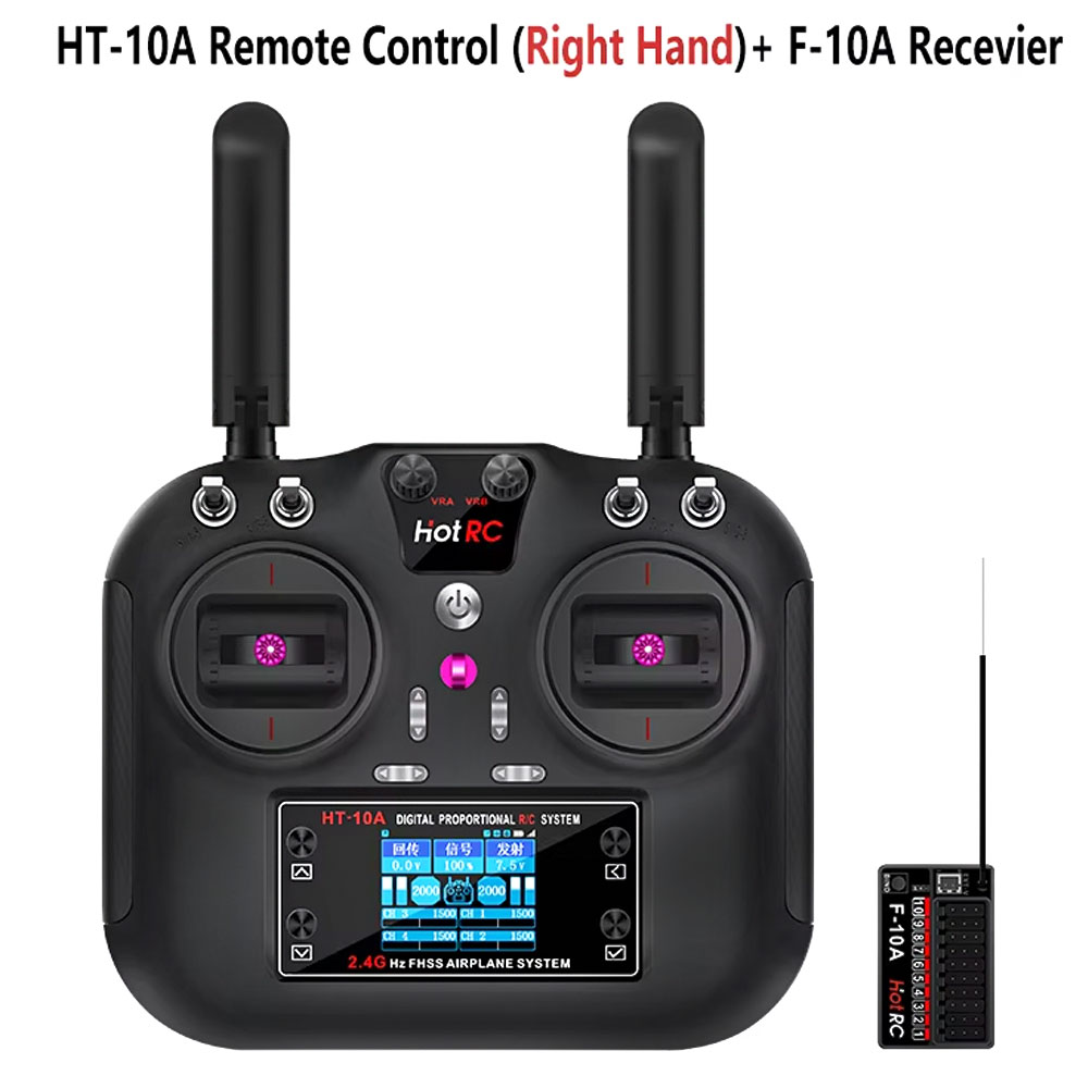 جهاز إرسال Hotrc HT-10A 2.4G 1 - مراجعة Rc Helicopter Motor وسعره