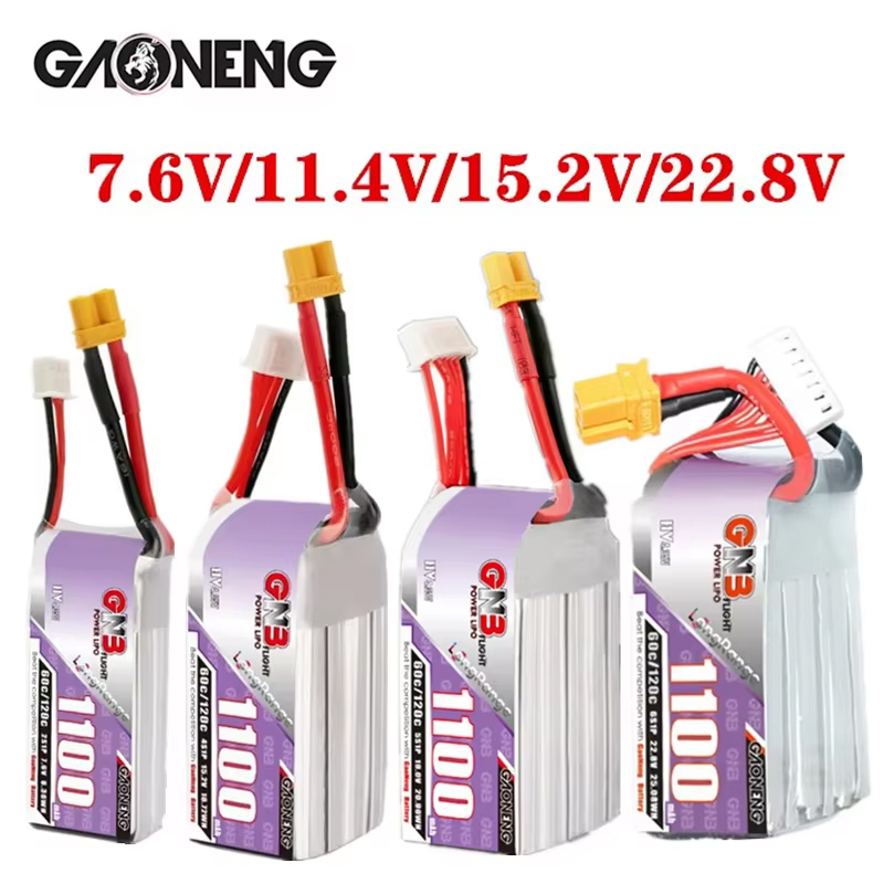 GNB 1100mAh 2S 3S 4S 6S 60C/12 - مراجعة Rc Helicopter Parts وسعره
